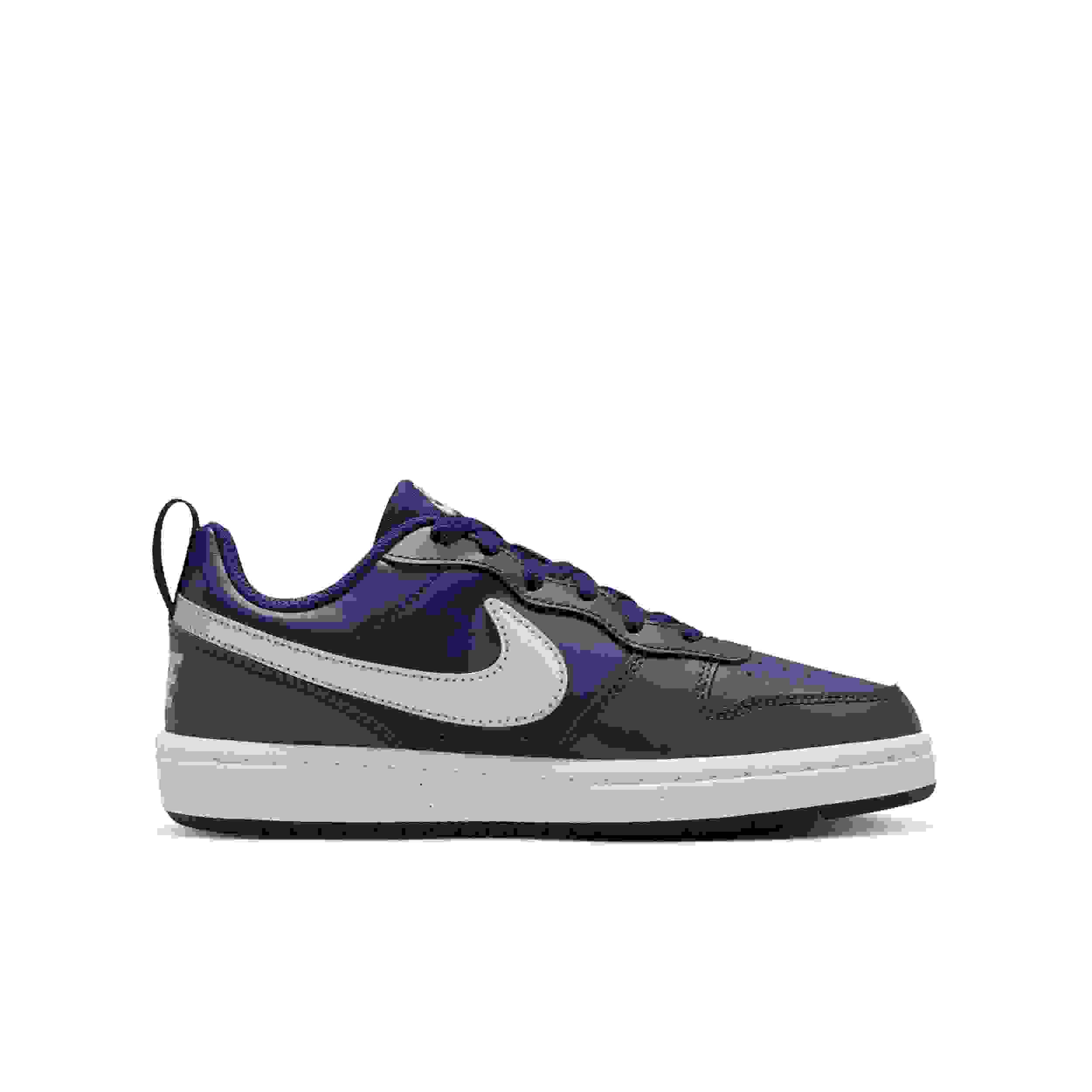 Nike Court Borough Low Recraft Grade School Boys' "Midnight Navy/Seaweed/White/Metallic Silver" Shoe